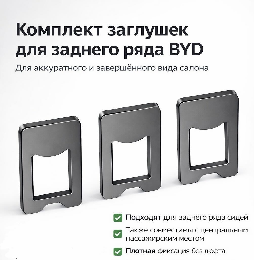 Комплект заглушек для заднего ряда